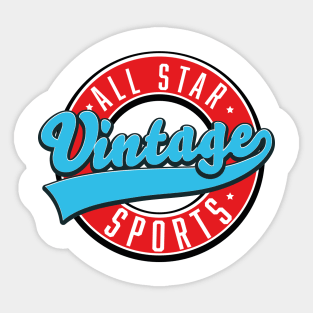 All star vintage sports Sticker